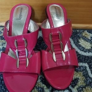 Pink and gold sandles. NWOT